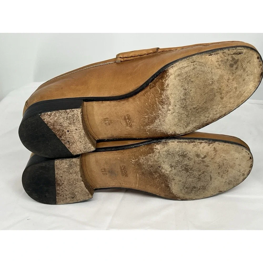 Vintage Gucci Women's Amber Horsebit Loafers Size 11 Including Original Box